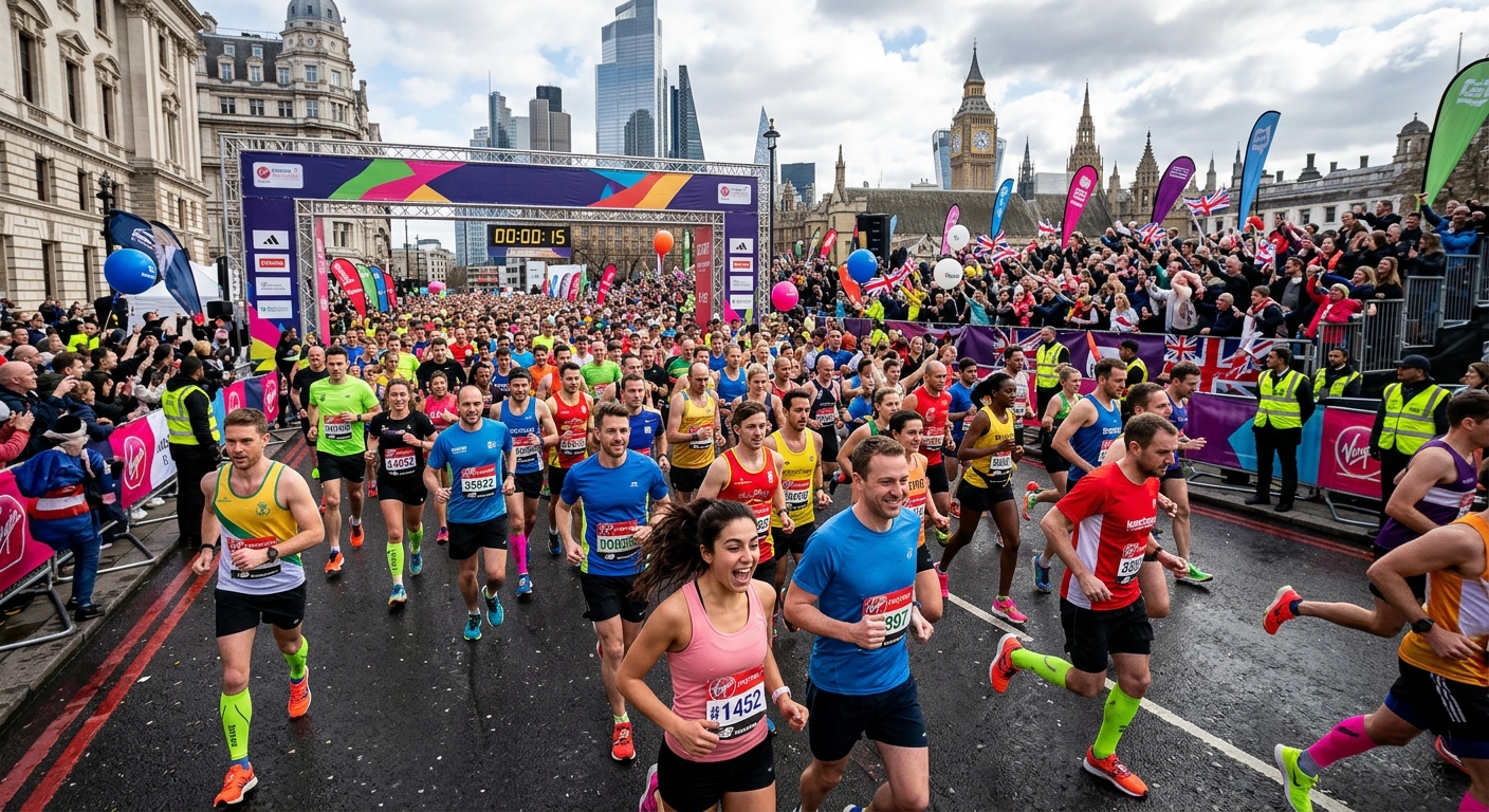 Running event start line